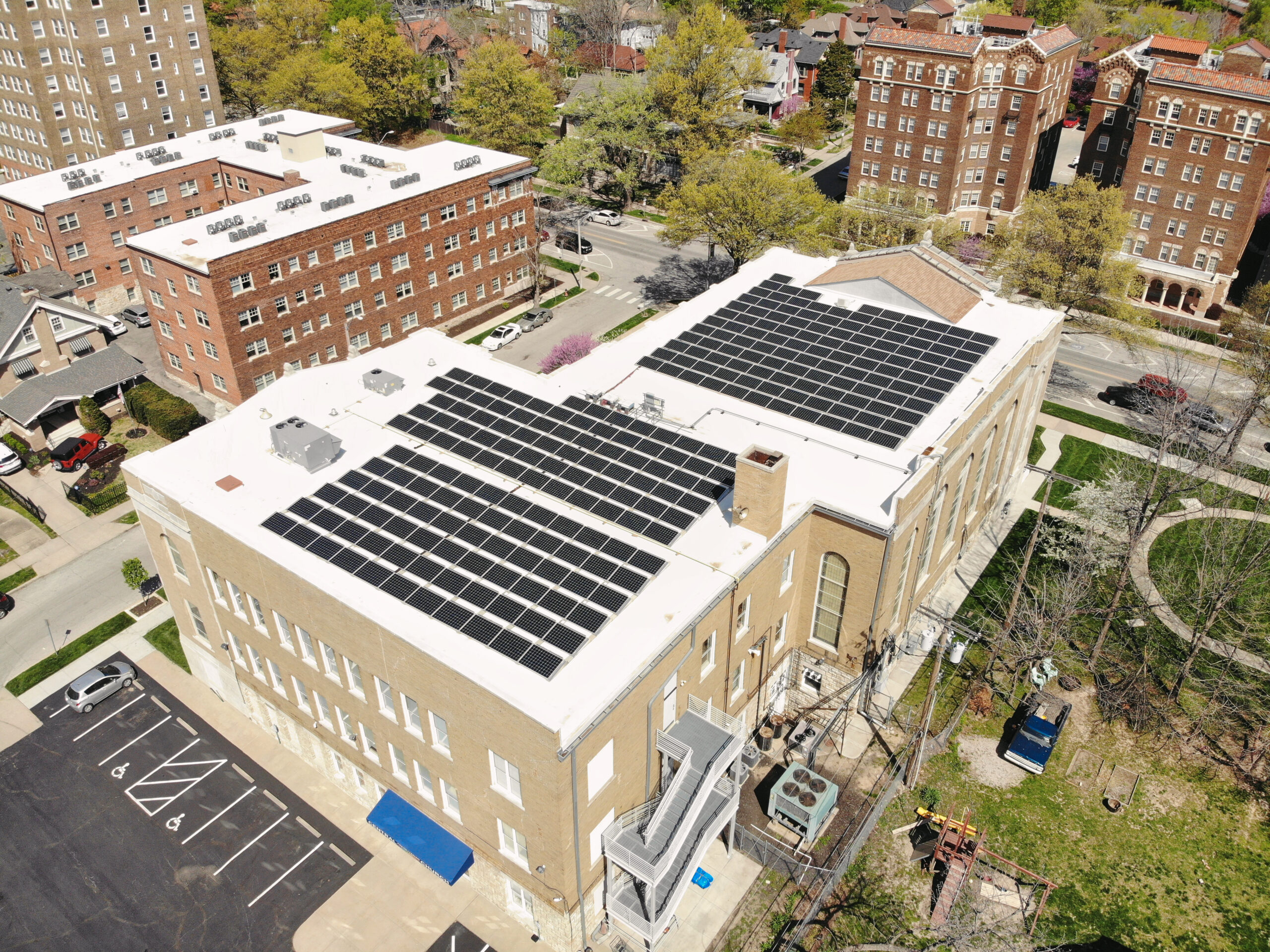 created by dji camera Central Presbyterian Kansas City